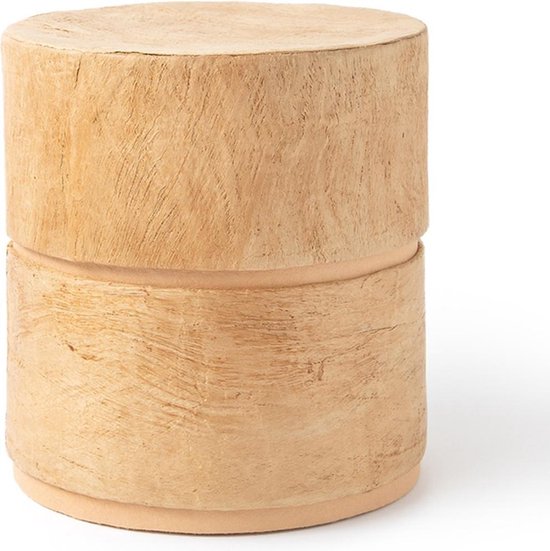 Biologisch afbreekbare urn, cilinder, L, houtkleur