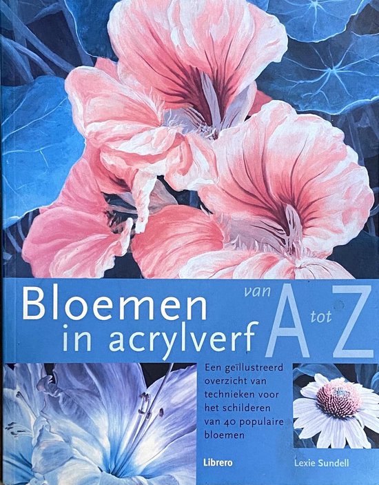 Cover van het boek 'Bloemen in acrylverf van A tot Z'