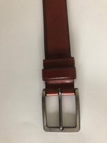 Rundlederen cognac kleurige riem     in de  lengte  maten 100,110,120,135cm