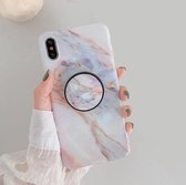 Samsung Galaxy A71 Marmer Case | Back Cover | TPU Telefoonhoesje | met Ring Houder