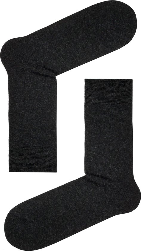 3 PAIRES Chaussettes homme cachemire tricoté fin (PREMIUM), noir, taille 44(29)