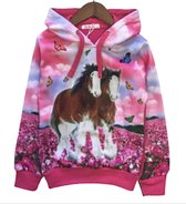 S&C sweater met Paard roze maat 86/92