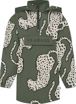 SEABASS Anorak Jacket - Oversized Pasvorm - Kind - Unisex - Duurzaam - 100% Gerecycled Polyester - Waterafstotend - Capuchon - Kangoeroezak - Seaqual - Alle Maten Verkrijgbaar - Kl