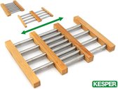 Kesper Pannenonderzetter FSC Bamboe - Verstelbaar - 22,5- 36,5cm - RVS