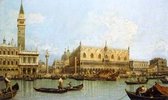 Canaletto - Molo, Venedig Kunstdruk 80x60cm