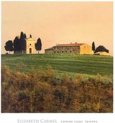 Elisabeth Carmel - Evening Light, Tuscany Kunstdruk 45x50cm
