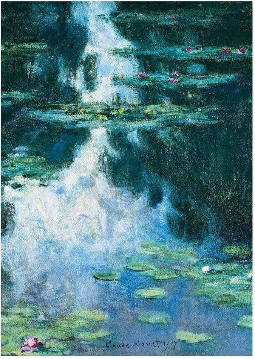 PGM Kunstdruk Claude Monet - Water Lilies 60x80cm Divers