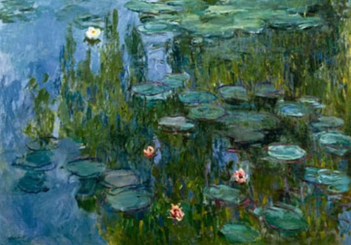 PGM Kunstdruk Claude Monet - Seerosen 100x70cm Divers