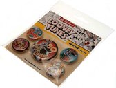 Looney Tunes Badge Set (Pack of 6) (Multicoloured)