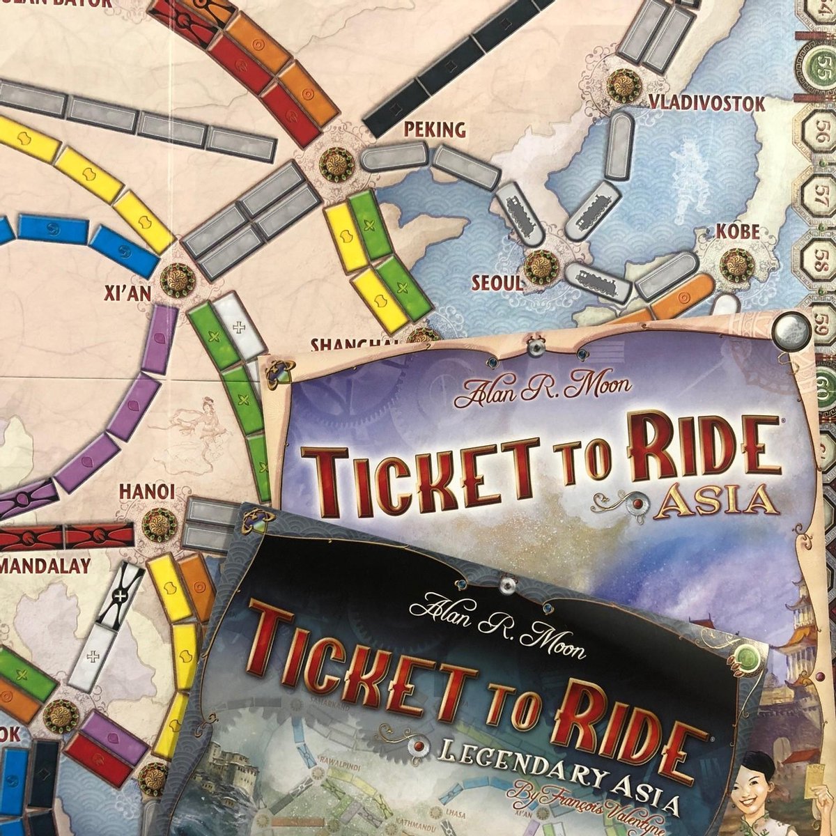 Ticket to Ride Asia - Uitbreiding - Bordspel - 6 Spelers — afbeelding 10