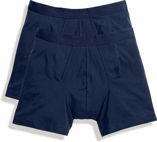 Fruit Of The Loom Mens Classic Boxers Shorts (2 pièces) (Underwear Marine)