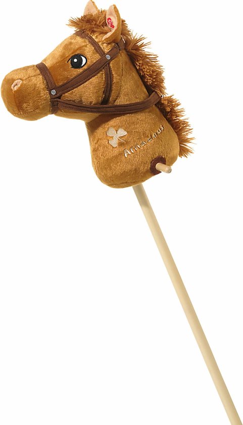 vergeven puree Honger Pluche stokpaard bruin met geluid 110 cm - Speelgoed - Actief spelen - Paard/pony...  | bol.com