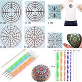 Mandala Dotting Starter Set - Stippen - 20 delig - Sjablonen Hobby Volwassenen - Dotting Tools - Dot Painting