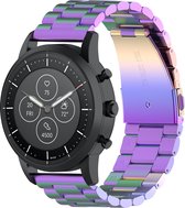 Huawei watch GT drie stalen schakel beads band - kleurrijk - 18mm bandje