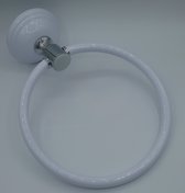 Salgar handdoekenrek ophang ring Venus - wit/chroom - 8201-6