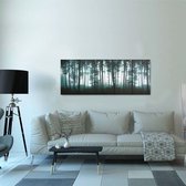 Canvas 5-delig 150x60 cm (incl LW 3d klok) - Canvas schilderij - Canvas paneel woonkamer