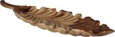 Serveerplank hout - borrelplank - serveerschaal - blad - landelijk - woonaccessoire - 7 x 90 x 30 cm
