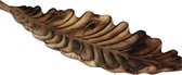 Serveerplank hout - borrelplank - serveerschaal - blad - landelijk - woonaccessoire - 7 x 70 x 25 cm