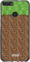 Huawei P Smart (2018) Hoesje Transparant TPU Case - Minecraft - Grass #ffffff