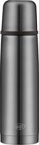 Perfect isoleerfles | thermosfles | grijs | 0,5 liter | met autostopper | d7,5xh26cm