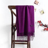 - Dunne - Stijlvol - Comfortabel - Sjaal - Pashmina - Unisex - Cashmere - Kasjmier - 200X70cm - Paars -