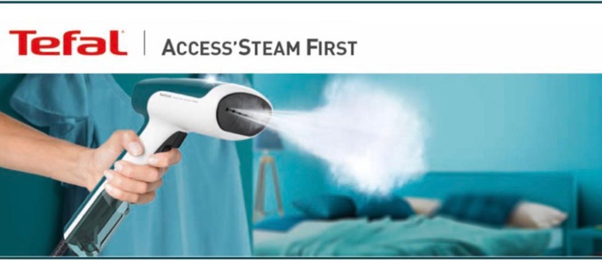 bijtend eerlijk rechtop Tefal Access Steam First Stoomborstel, 1300 watt, 20 g/min, snelle  opwarmtijd, zeer... | bol.com