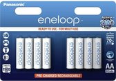 Panasonic - Eneloop oplaadbare AA batterij - 1900 mAh - NiMH - 8 stuks
