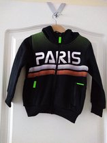 Jongens vest Paris zwart 92