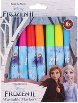Uitwasbare Stiften Kinderen- 8 Stuks Frozen 2 Disney
