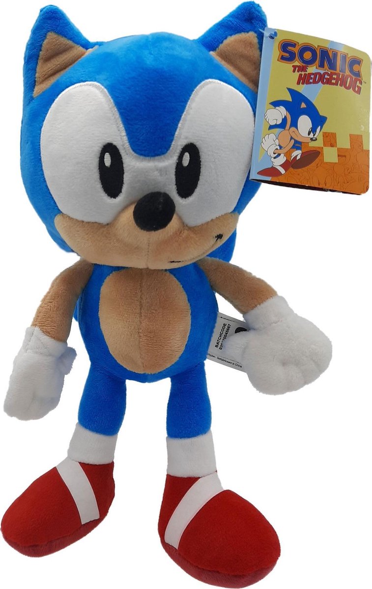 Sonic - The Hedgehog - Pluche Knuffel - Blauw - 30 cm | bol.com