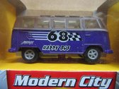 busje Volkswagen,  modern city , die-cast  metal series