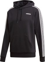 adidas - Essential 3-Stripes Hoodie - Zwarte Pullover - XL - Zwart