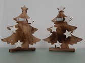 Houten kerstbomen