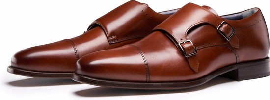 PERLIE - The Utca - Chaussure à boucle Comfort Cognac