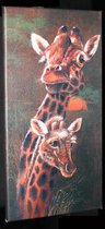 Giraffen canvas 40x20cm