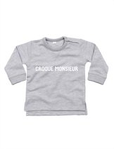Sweater Croque Monsieur Heather Grey 12-18 mnd