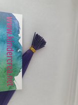 haar extension kleur, hair extension hairfeather paars 50, st 55 cm lang