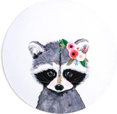 Moodadventures | Muismatten | Muismat Rond Wasbeertje | 20x20 | Rubber