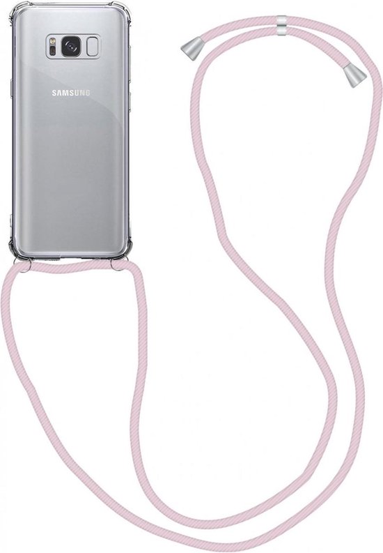 Maand dilemma verkoopplan Samsung Galaxy S9 Hoesje Back Cover met Koord Roze Goud | bol.com