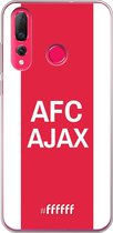 Huawei P30 Lite Hoesje Transparant TPU Case - AFC Ajax - met opdruk #ffffff
