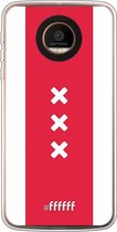 Motorola Moto Z Force Hoesje Transparant TPU Case - AFC Ajax Amsterdam1 #ffffff