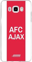Samsung Galaxy J5 (2016) Hoesje Transparant TPU Case - AFC Ajax - met opdruk #ffffff