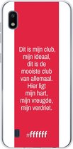 Samsung Galaxy A10 Hoesje Transparant TPU Case - AFC Ajax Dit Is Mijn Club #ffffff