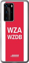 Huawei P40 Pro Hoesje Transparant TPU Case - AFC Ajax - WZAWZDB #ffffff