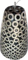 polyester hanglamp met schelpen ringen