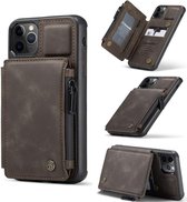 Portemonnee Hoesje | CASEME | Apple iPhone 11 Pro Back Cover Wallet Case | Koffie