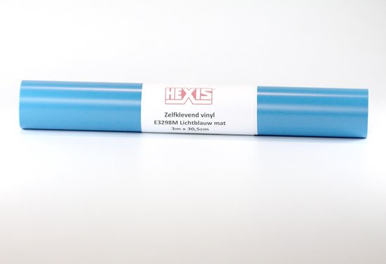 HEXIS - stickerfolie / snijvinyl - Cameo / Cricut / Brother - 30,75cm x 3m - Lichtblauw mat - E3298M
