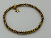 Aartsengel Uriël armband goudkleur kristal