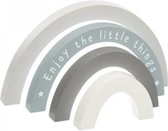 Fyn Spelen Houten speelgoed - Regenboog grijs-blauw - Enjoy the little things - Bouwblokken - Stimulerende speelgoed baby