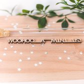 Message in a bottle - Woohoo a mini us! - Bekendmaking zwangerschap - Aankondiging zwangerschap